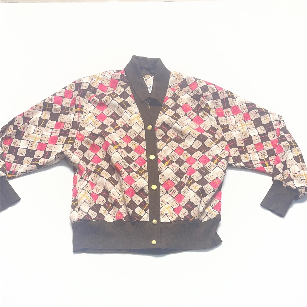 Ancora Colorful Geometric Patterned Blouse